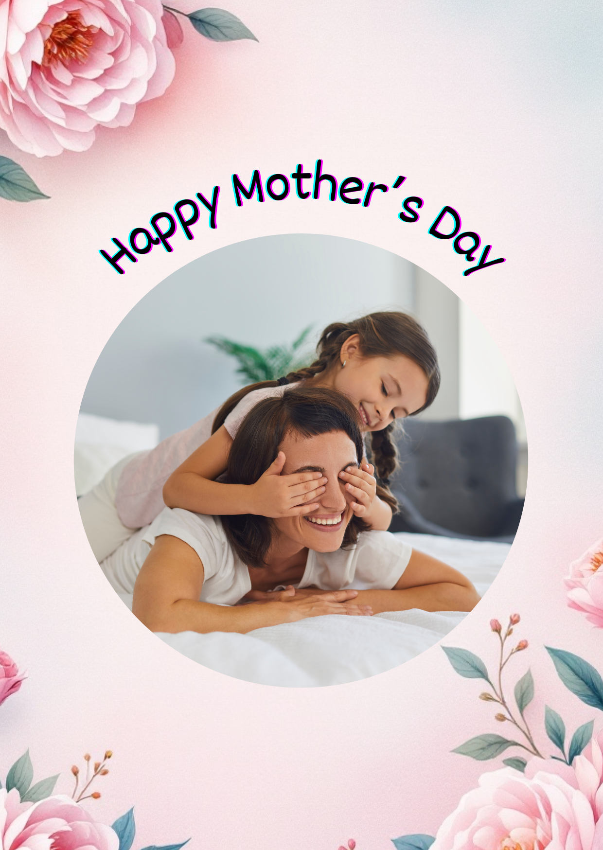 Happy Mothers Day, Round Photo