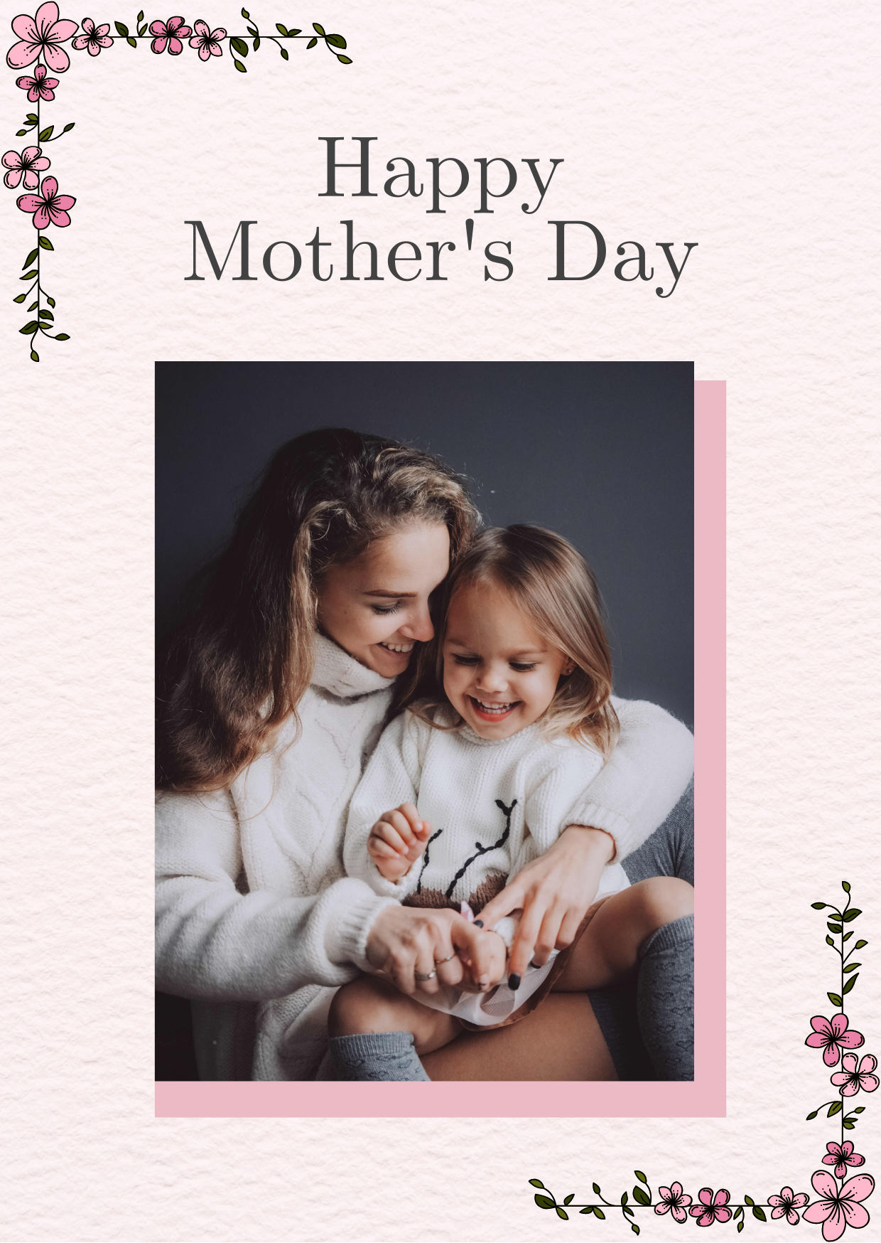 Happy Mothers Day, Simple and Elegant
