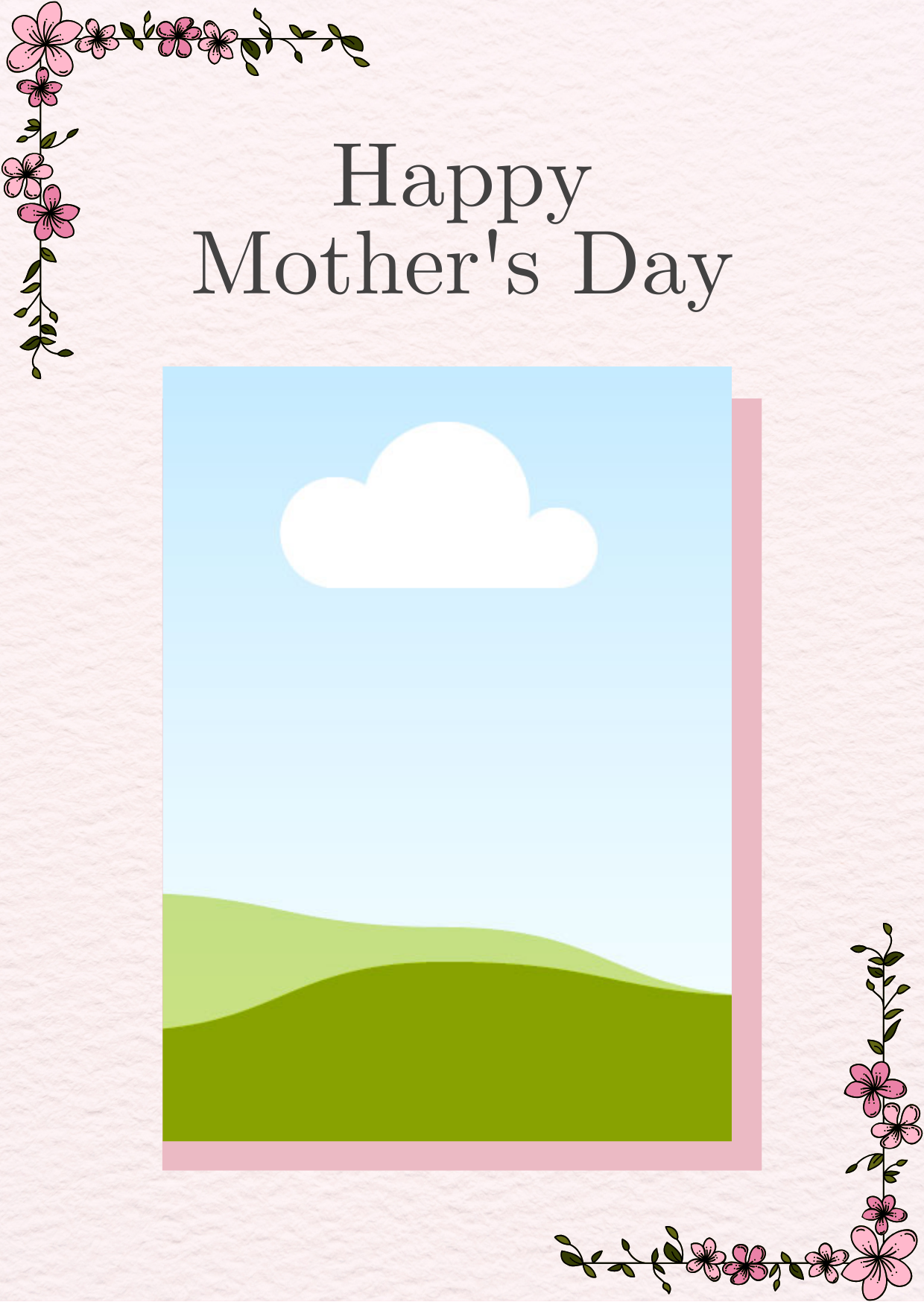Happy Mothers Day, Simple and Elegant